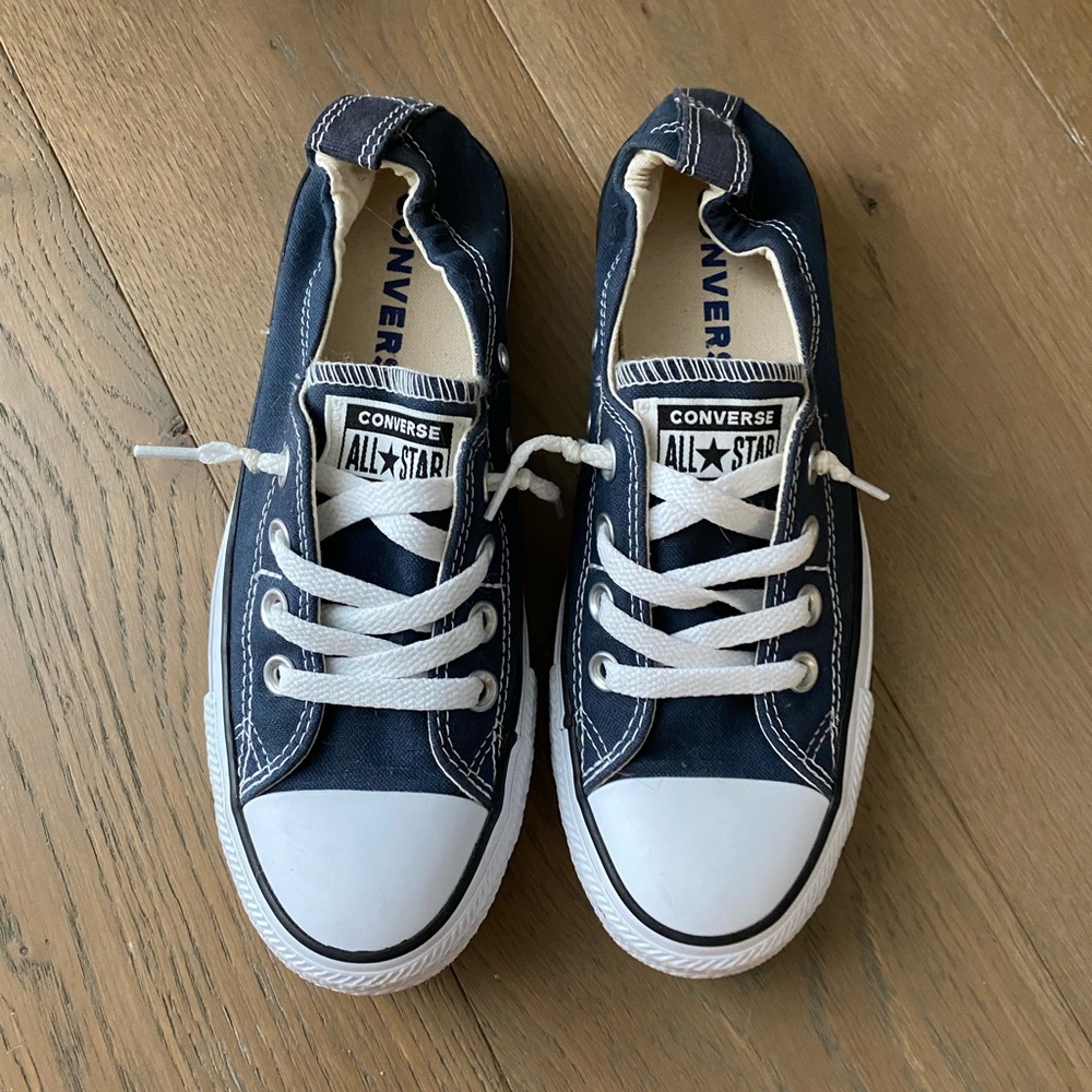 Navy Slip on Converse
